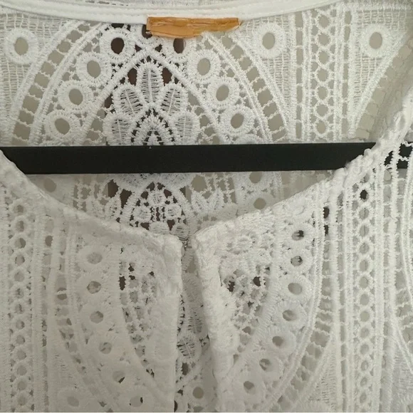 Ruby Rd. White Lace Cardigan Cover Up Top Women's Sz. Medium - Picture 3 of 5